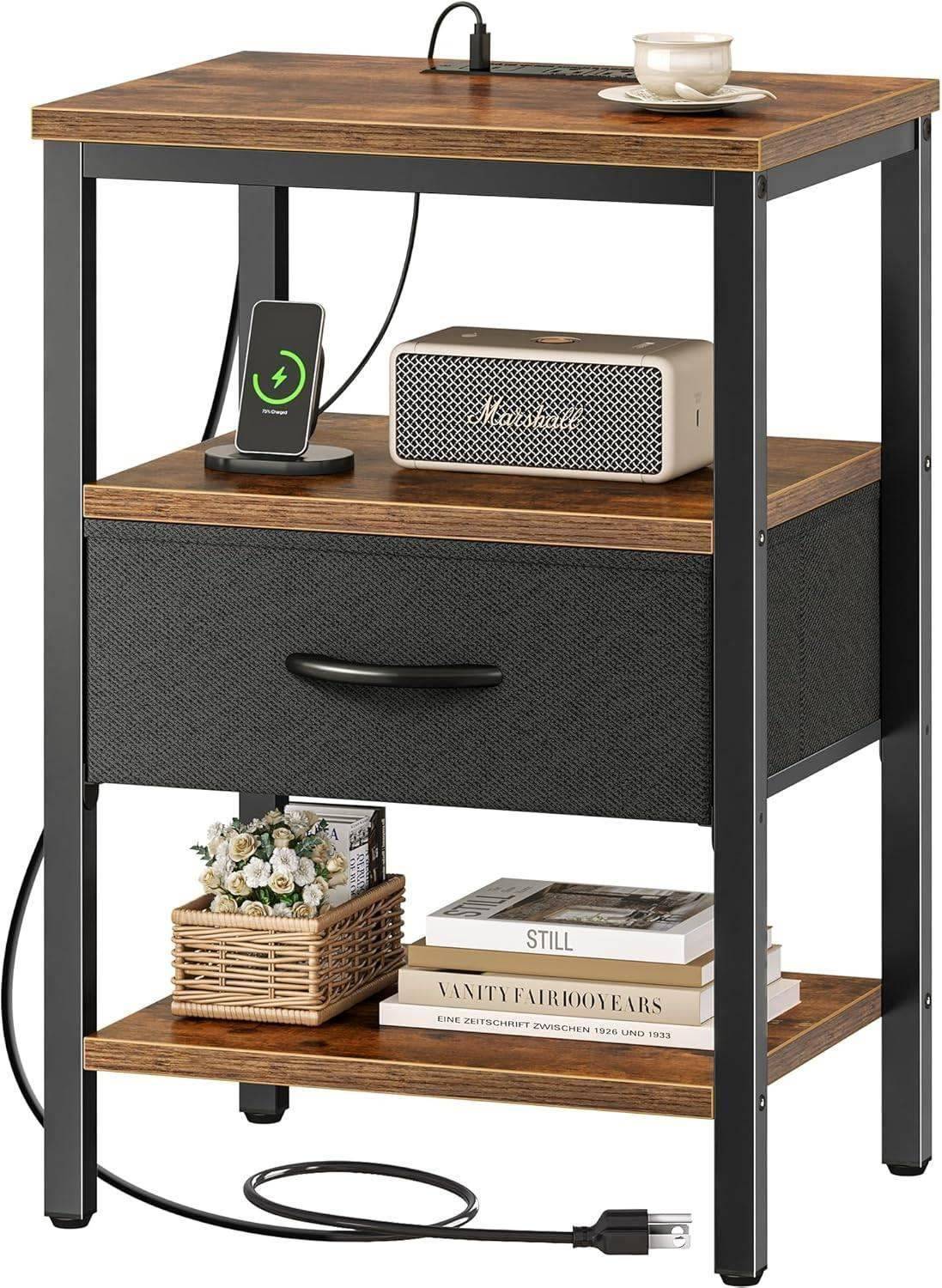 Mesa de cabeceira com carregador: o complemento perfeito